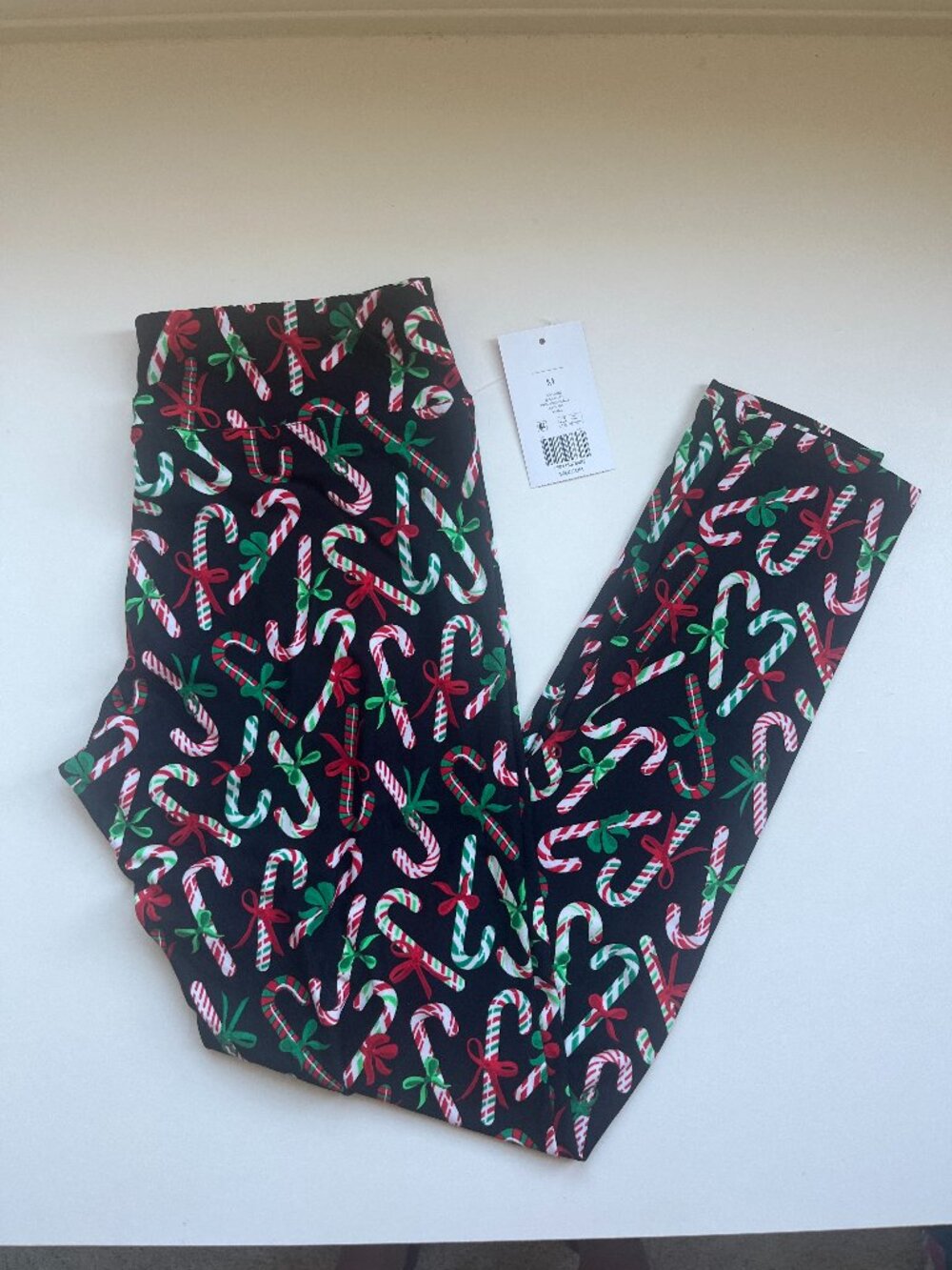 Women’s Candy Cane Pants (Size Medium)